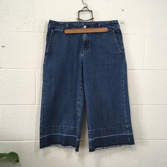 Anthropologie Denim - Muji Wide Leg Crop High Waist Jeans